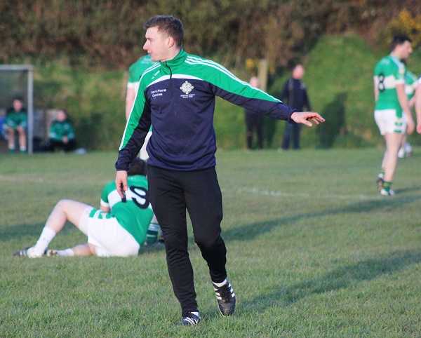 James O'Donoghue relaying information to his teammates. Photo by Gavin O'Connor. 