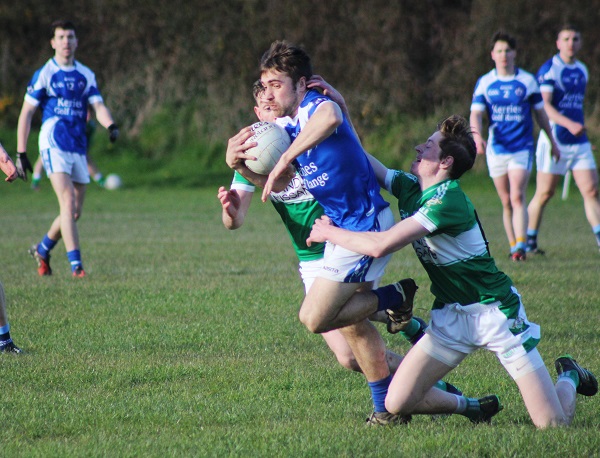 Danny O'Sullivan in action for Kerins O'Rahilly's. Photo by Gavin O'Connor. 