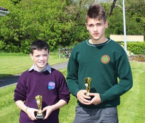 Daniel Burke and Ivan Kolarevic who won Coláiste Gleann Lí Sport awards. Photo by Gavin O'Connor. 