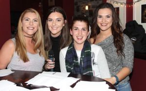 Organisers of the Harry Potter-themed quiz in aid of the Irish Cancer Society at O'Donnells Mounthawk on Wednesday night. From left; Michelle and Deirdre McCarthy, Martina Quirke and Claire McCarthy Photo by Dermot Crean