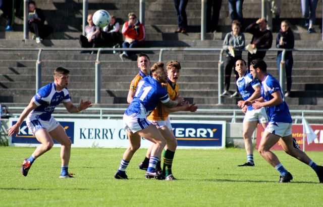 Action from the game. Photo by Dermot Crean