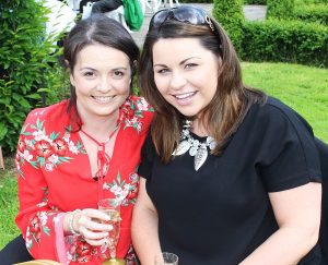 Dee Kelly and Veronica Kelly at the outdoor performance of Sense and Sensibility in Ballyseedy Castle. Photo by Gavin O'Connor. 