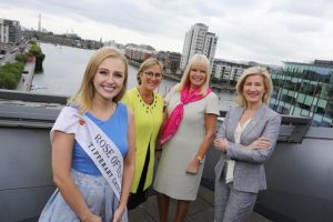 Pictured at the launch of the Enterprise Ireland International Business Women’s Conference are Rose of Tralee, Elysha Brennan, Enterprise Ireland CEO, Julie Sinnamon, Minister for Jobs, Enterprise and Innovation, Mary Mitchell O’Connor and Head of Business Banking at AIB, Catherine Moroney. Credit Gary O' Neill