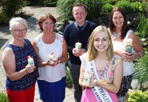 At the launch of 'Celebration of Light' Rose of Tralee Elysha Brennan with Eileen Commorford, Grace O'Donnell, Kenneth Reynolds and Christine McAuliffe. Photo by Gavin O'Connor. 