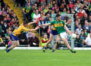 Paul Geaney in action for Kerry in the Munster SFC semi-final at Fitzgerald Stadium in June. Photo by Dermot Crean. 