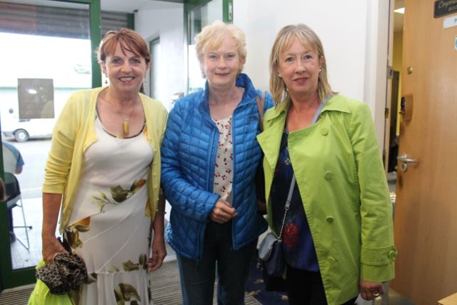 Mary Roche, Joan O'Connor, Tralee and Mary Pembroke, Currow at the Friends of University Hospital Kerry Gala Benefit night at Kingdom Greyhound Stadium on Friday night. Photo by Dermot Crean