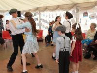 Dancing in the marquee at the Open Day at Churchill Forge on Saturday. Photo by Dermot Crean