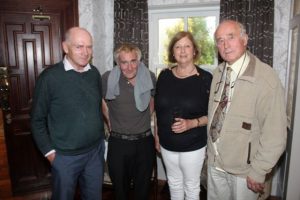 Maurice O'Keeffe, James Chadwick, Miriam Walsh and Aidan O'Keeffe at the Oakpark Reunion in Meadowlands Hotel on Saturday night. Photo by Dermot Crean