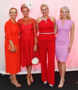 Helen Costello, Margaret Hines Cahill, Dianne Jeffers and Kinga Gaurnau at The Rose of Tralee Fashion Show. Photo Gavin O'Connor. 