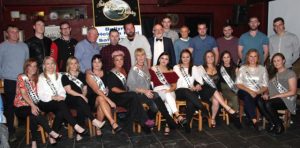 The contestants in the St Brendan's Hurling Club 'Strictly Come Dancing' with MC for the event, Murt Murphy, at the launch of the event at The Abbey Tavern Ardfert on Friday night. Photo by Dermot Crean