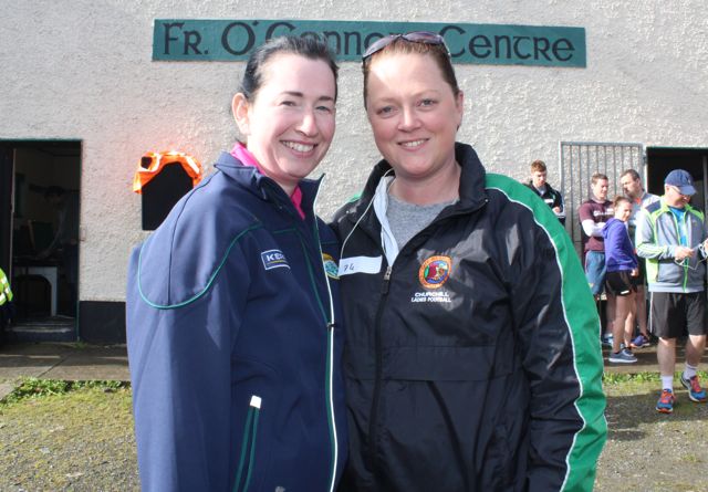 Mary and Therese Williams at the Churchill 6k on Sunday. Photo by Dermot Crean