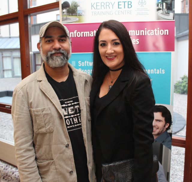 Axe Sekhar who received a qualification in Culinary Arts, with Kathleen Myers at the Kerry ETB Presentation of Certificates ceremony in The Rose Hotel on Wednesday. Photo by Dermot Crean