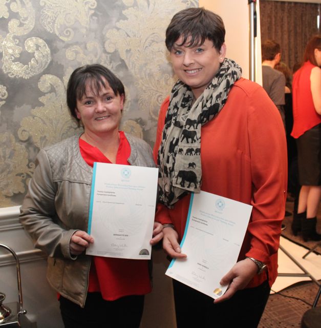 Bernie Doe and Mary Kennelly, Payroll Manual and Computerised Certificate recipients at the Kerry ETB Presentation of Certificates ceremony in The Rose Hotel on Wednesday. Photo by Dermot Crean