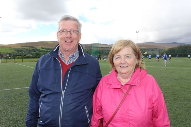 Ted and Mary Shanahan at the 'Top of the Hill' Cup game. Photo by Dermot Crean