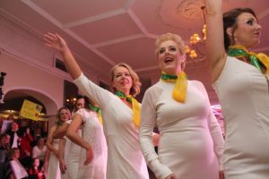 The contestants in the opening performance Tenacity dancers performing at the John Mitchels 'Strictly Come Dancing' in Ballygarry House Hotel on Sunday night. Photo by Dermot Crean