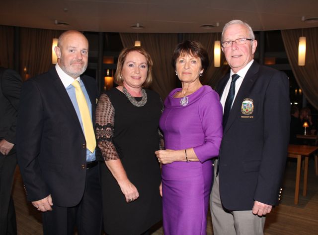 Pat Williams, Anne McGlynn, Margaret Murphy and John Murphy (President) at the Tralee Golf Club Captain's Dinner at the Ballyroe Heights Hotel on Saturday night. Photo by Dermot Crean