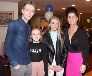 Ollie, Dani, Amy and Catherine O'Sullivan at the Tralee Harriers annual social and awards night at the Manor West Hotel on Friday night. Photo by Dermot Crean
