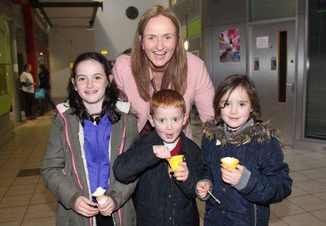 Roisin, Tommy, Sarah and Eilish Corridan at the ITT STEM event as part of Science Week on Saturday. Photo by Dermot Crean