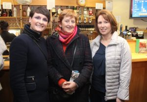 Sandra Moore, Ann O'Mahony and Lilian O'Connor at the Presentation Secondary School Night at the Dogs on Friday night. Photo by Dermot Crean