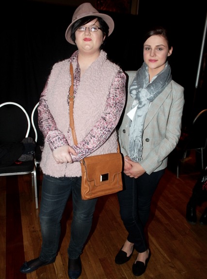 Helen Edgar and Ieva Bataityte at the fashion show in aid of St Vincent de Paul at the Ballyroe Heights Hotel on Thursday night. Photo by Dermot Crean
