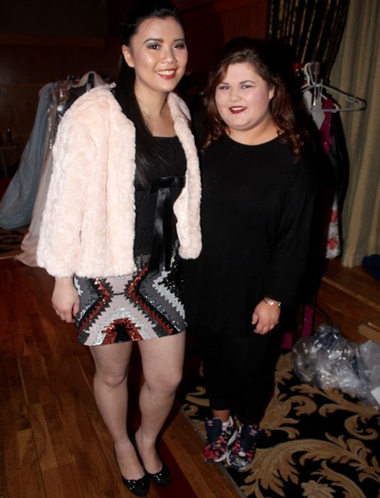 Jocelyne Kusuma and Jennifer Keane at the fashion show in aid of St Vincent de Paul at the Ballyroe Heights Hotel on Thursday night. Photo by Dermot Crean