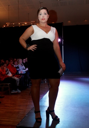 Saoirse O'Rourke at the fashion show in aid of St Vincent de Paul at the Ballyroe Heights Hotel on Thursday night. Photo by Dermot Crean