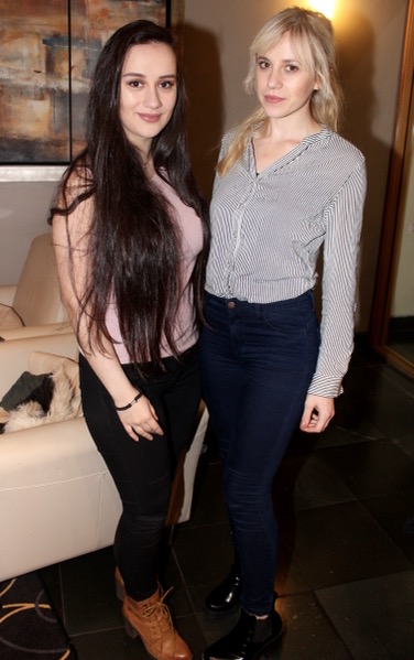 Elsa Cenaj and Liri Dona at the fashion show in aid of St Vincent de Paul at the Ballyroe Heights Hotel on Thursday night. Photo by Dermot Crean