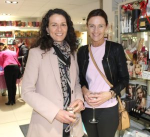Vanessa Casey and Mary Kelliher at the Christmas Beauty And Fashion Show at CH Chemists on Friday night. Photo by Dermot Crean