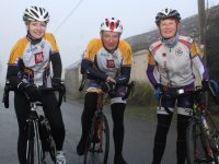 Avril Hewitt, Joe Sheehy and Brenda Conway at the Jimmy Duffy Memorial Cycle on Saturday morning. Photo by Dermot Crean