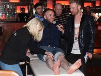 Keith Freeman getting his legs waxed at 'Strictly Come Dancing' at Fabrik on Thursday night, Photo by Lisa O'Mahony.