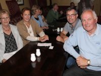 Cathleen Raggatt, Brenda Litchfield, Jimmy Litchfield, and John Raggatt at the 'Friends of Cuan Mhuire' fundraising table quiz at the Brogue Inn on Thursday night. Photo by Lisa O'Mahony.