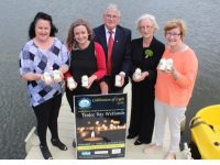 Launching the Recovery Haven Celebration of Light at Tralee Bay Wetlands were Jacinta Bradley, Joanie McAuliffe, Dermot Crowley, Linda Lynch and Maureen O'Brien. Photo by Dermot Crean