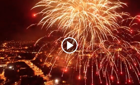 WATCH: Amazing Drone Footage Of The Parade And Fireworks On Saturday