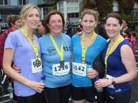 Anne Marie Daly, Mary Ross, Evelyn O'Connell and Brenda Hannon at the Rose 10k on Sunday Morning. Photo by Lisa O'Mahony.