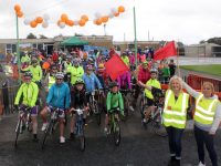 Participants at the start of the Ardfert Harvest Cycle on Saturday morning. Photo by Dermot Crean