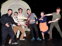 Sean McElligott, Barry Sugrue, Kyle McLoughlin, Dylan O'Sullivan, Amy Roche and Jamie Fitzgerald cast members of 'All Shook Up' in Siamsa Tíre on Thursday night. Photo by Dermot Crean