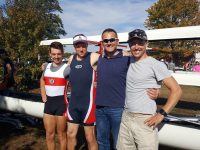 Tralee Rowing Club member James Morris  with current World Champions Mark O’Donovan and Shane O’Driscoll from Skibbereen Rowing Club and with Gary Quin from Shandon Boat Club.