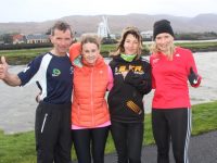 Michelle Greaney (right) of Optimal Fitness with Tommy Horan, Anne Kelliher and Christine Brosnan looking forward to the 5k/10k Road Race on New Year's Eve. Photo by Dermot Crean