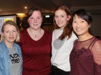 Ruth Murphy, Maura Collins, Sinead O'Connor, and Aisling Fong at the Tralee Rugby Club Table Quiz at the Ashe Hotel on Friday night. Photo by Lisa O'Mahony.