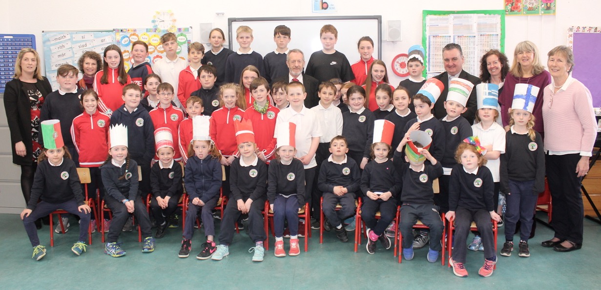 PHOTOS: Sean Kelly Takes Questions From Derryquay NS Pupils