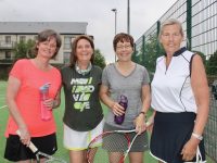 Anne O'Callaghan, Marie Gannon, Mags Quinn and Nuala Finnegan at the Tralee Tennis Club Ladies Day on Saturday. Photo by Dermot Crean