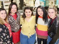 Denise Browne, Aileen O'Connor, Chloe Farrell, Claire Guiney and Emma Browne at the 'Just Jordan' Make-Up Masterclass at CH Tralee on Saturday. Photo by Dermot Crean