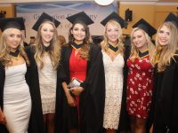 Mental Health and General Nursing graduates Aoife Doherty, Grace McCarthy, Shannon Heffernan, Chloe Mulhall, Peggy McSweeney and Emma Kelly at the IT Tralee Graduation Ceremony at the Brandon Conference Centre on Friday. Photo by Dermot Crean