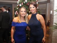 Sarah Moloney and Ciara Hill at Brendan McMahon's Retirement Party from CBS Primary School at The Ashe Hotel on Saturday night. Photo by Dermot Crean