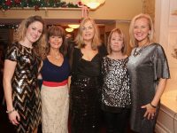 Susan Sugrue, Catherine Sugrue, Jo O'Connor, Marie Hill and Kayrena Bolger enjoying the Scoil Eoin Balloonagh Christmas party in Kirby's Brogue Inn on Friday night. Photo by Dermot Crean