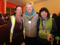 Tina Walsh, Tina Curtin and Loretta O'Sullivan at the final night of the 31 Day Challenge at Baile Mhuire Day Care Centre on Thursday night. Photo by Dermot Crean