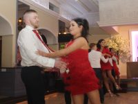 James Mahony and Katelyn Galvin in the opening dance at the Ballymacelligott GAA Club 'Strictly Love Dancing' at Ballygarry House Hotel on Saturday night. Photo by Dermot Crean