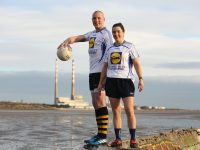 Pictured at Dublins Sandymount Strand for the launch of the Lidl Comórtas Peile Páidi Ó Sé 2019 GAA Football Festival, which takes place in the Dingle Peninsula from 15th to 17th February, was former Kerry star Kieran Donaghy and Dublin All-Ireland winner Lyndsey Davey. Full details on www. paidiose.com (Photo by Thomas White)