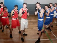 The boxers at the IT Tralee Spark Society 'Rumble In The Jungle' Boxing Night at Tralee Sports Complex on Thursday night. Photo by Dermot Crean
