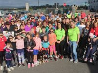 Some of those gathered at the annual Tony O'Donoghue Memorial Walk on Saturday evening. Photo by Dermot Crean